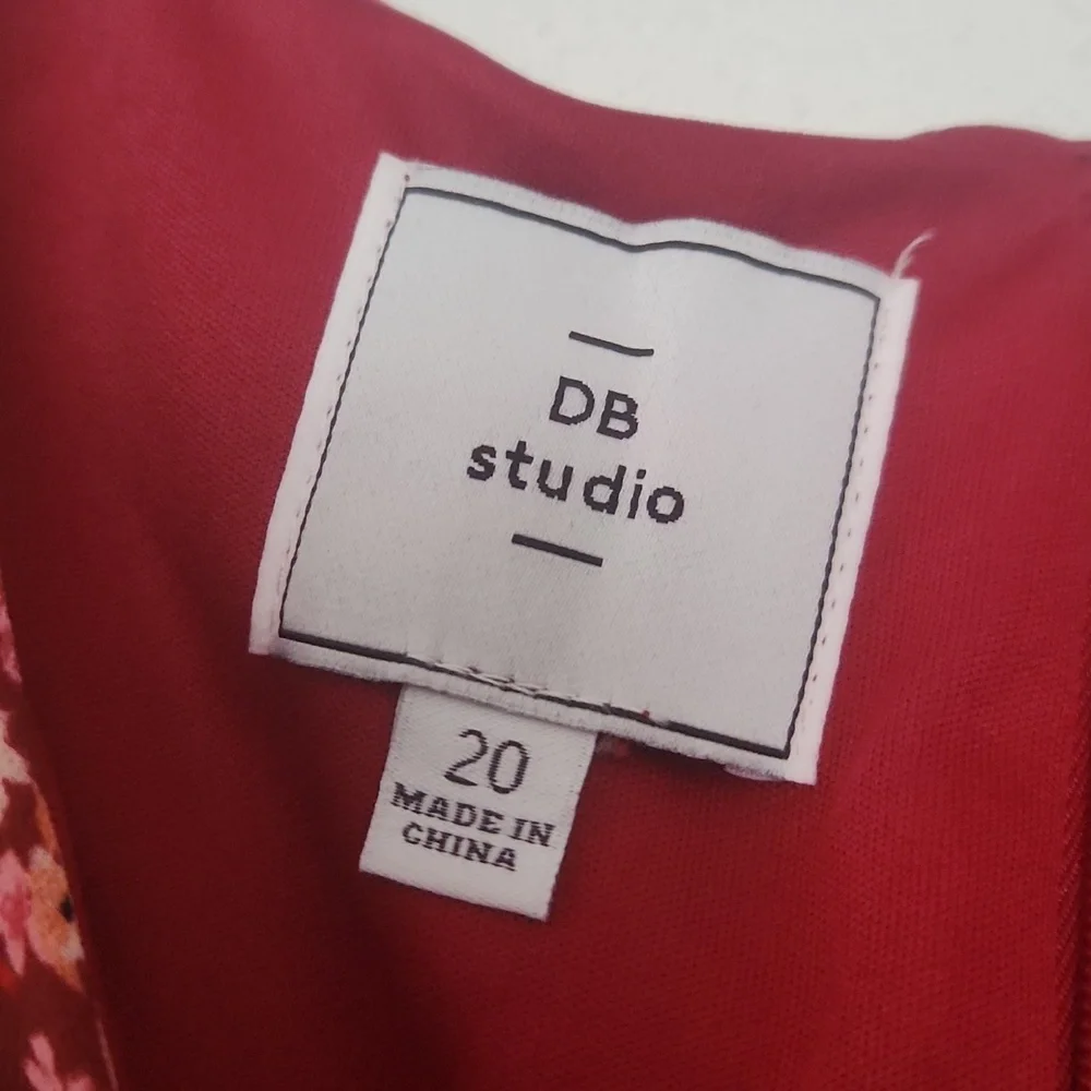 DAVID'S BRIDAL: NWT Floral Printed Chiffon A-Line Dress - Picture 7 of 9